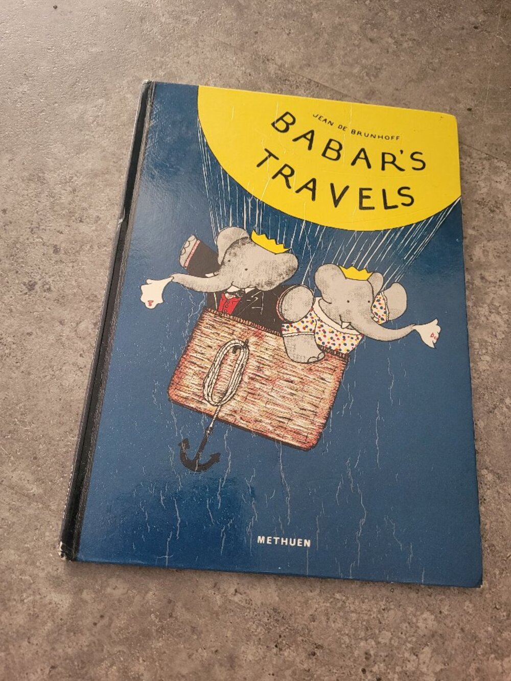 Babar's Travels by Jean de Brunhoff Hardcover Children's Classic Methuen Book